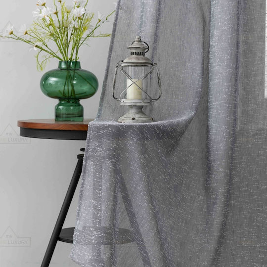 Homeone Curtain with Pencil Pleat 6023-45 Gray 290x300cm