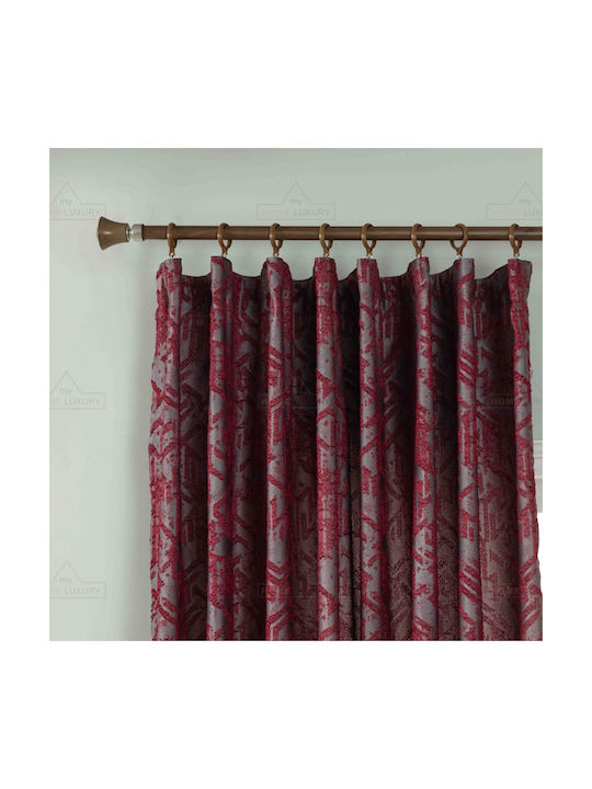 Homeone Burgundy Pencil Pleat Curtain 270x285cm