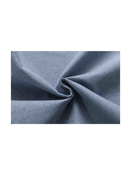 Homeone Vorhang mit Bleistiftfalten Blau 270x270cm