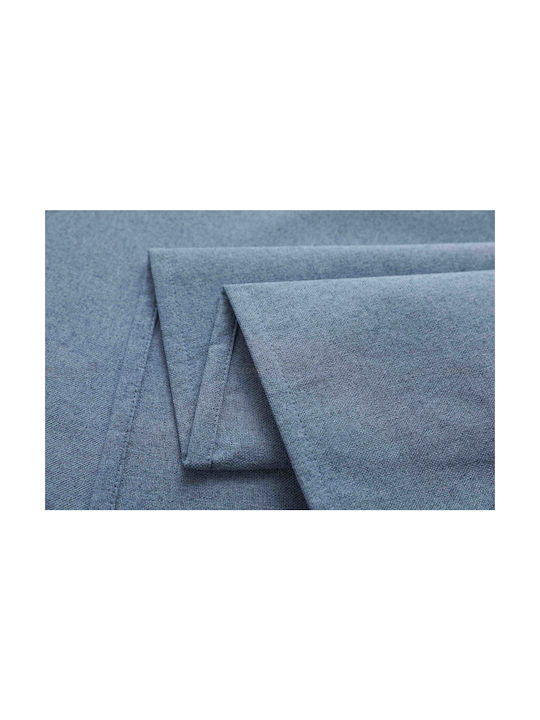 Homeone Vorhang mit Bleistiftfalten Blau 270x270cm