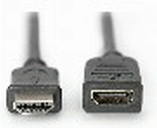 Digitus HDMI 1.4 High Speed 1080p 120Hz Angle Cable HDMI Male - HDMI Female 5m Black