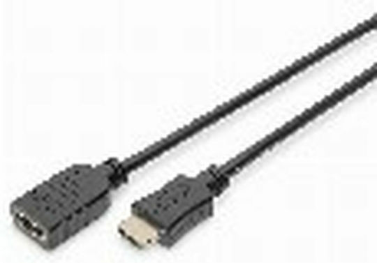 Digitus HDMI 1.4 High Speed 1080p 120Hz Angle Cable HDMI Male - HDMI Female 5m Black