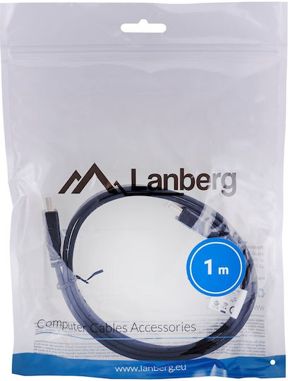 Lanberg HDMI 1.4 High Speed 1080p 120Hz Cable HDMI Male - HDMI Male 1m Black
