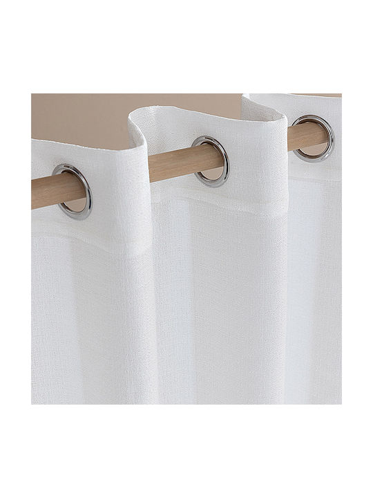 Palamaiki Curtain with Grommet Deo White 140x260cm