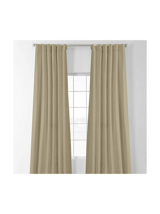 Sunshine Blackout Curtain With Pencil Pleat Beige 150x280cm