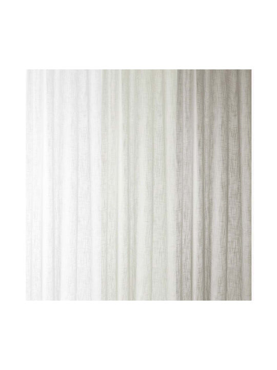 Viopros Curtain with Ecru Grommets 140x270cm