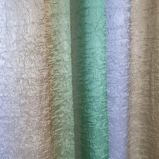 Viopros Curtain With Pencil Pleat Blue 270x280cm