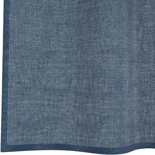 vidaXL Set Perdele Cu Capse Voile Albastre 140x260cm