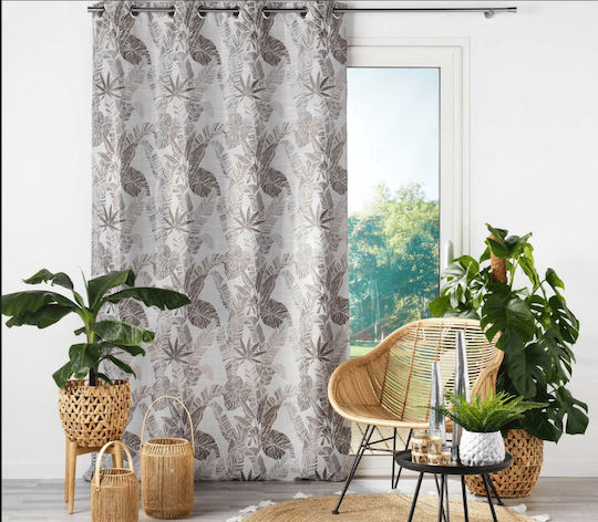 Kipper Κουρτίνα με Τρουκς Cocoon Gold 140x260εκ.