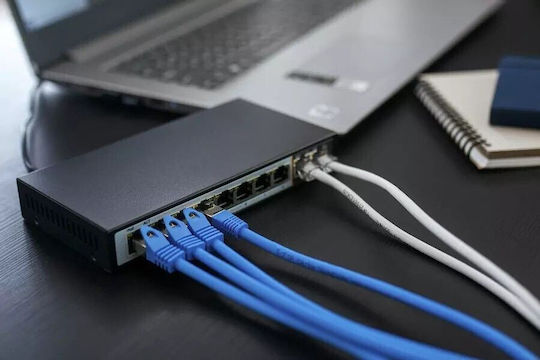 Extralink Perses Unmanaged L2 PoE+ Switch με 8 Θύρες Gigabit (1Gbps) Ethernet