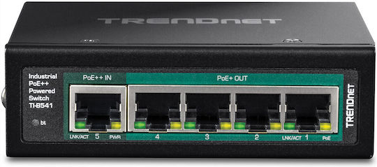 Trendnet TI-B541 Unmanaged L2 PoE+ Switch με 5 Θύρες Gigabit (1Gbps) Ethernet