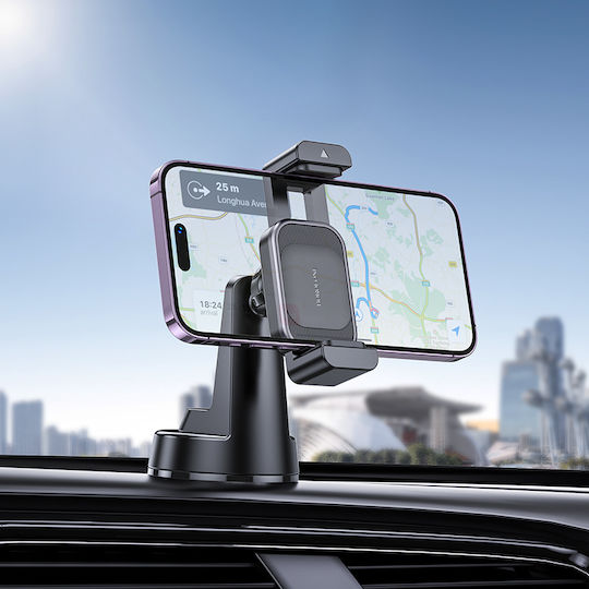 Borofone Car Mobile Mount 4.7" - 7" with Adjustable Hooks Black
