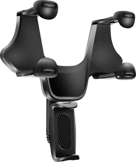 Naxius Holder Mirror Suport Auto pentru Telefon cu cârlige reglabile Neagră