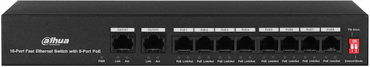 Dahua Unmanaged L2 PoE+ Switch with 10 Ethernet Ports
