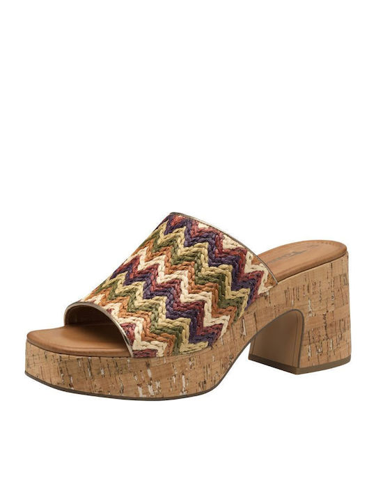 Mules with Chunky High Heel