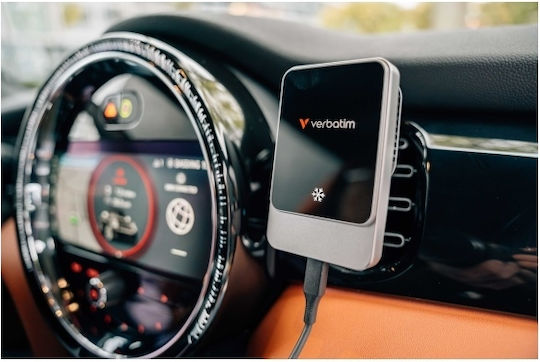 Verbatim Charge´n´drive Magnetic Wireless Car Charger Auto Handyhalterung mit Magnet und Kabelloses Laden Schwarz