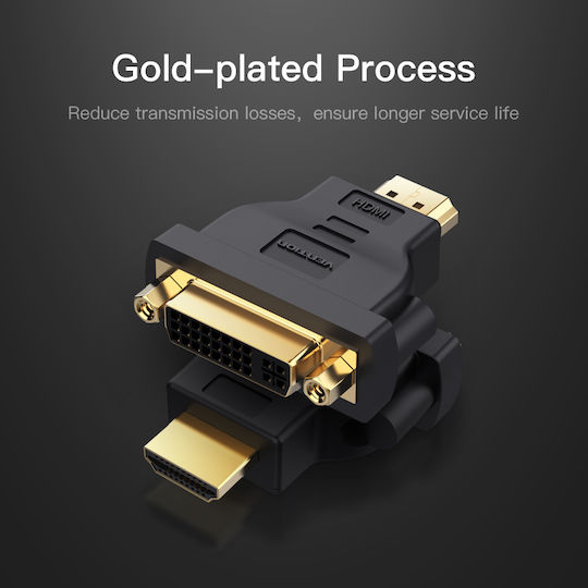 Vention Converter HDMI male to DVI-I female 1pcs ECCB0