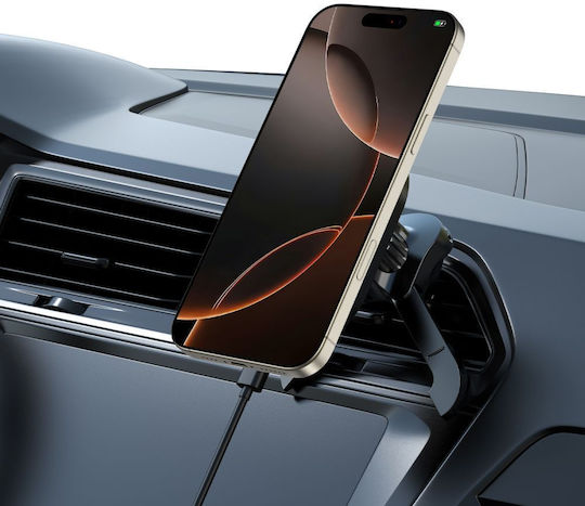 Tech-Protect Suport Auto pentru Telefon cu magnet și Încărcare Wireless MagSafe Neagră