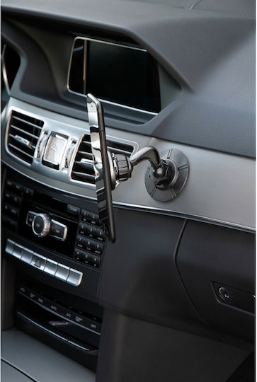 Lampa Magneto Stick Βάση Κινητού Αυτοκινήτου με Μαγνήτη Ασημί