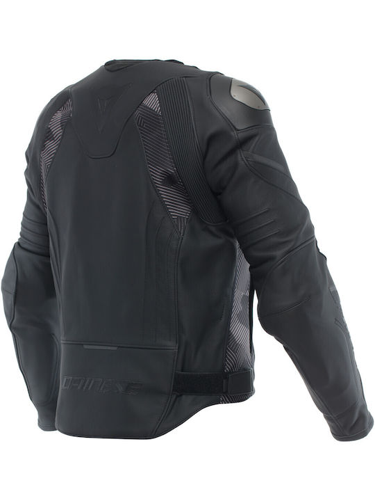 Dainese Avro 5 Winter Men's Motorcycle Jacket Leather Black / Anthracite