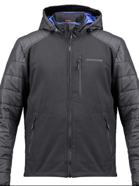 Nordcode Quartz Winter Herren Motorradjacke Schwarz