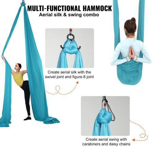 Vevor Aerial Yoga Set Length 11μ. Blue