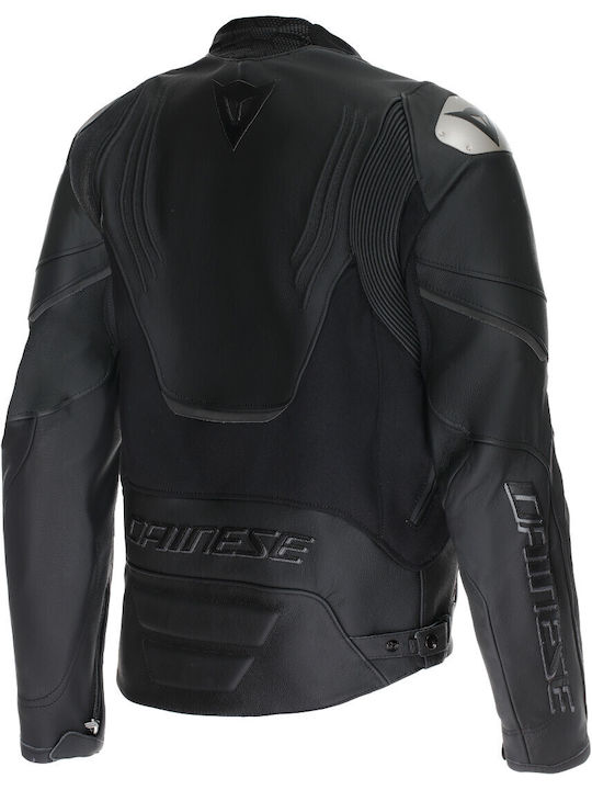 Dainese Racing 5 Summer Men's Motorcycle Jacket Leather Black
