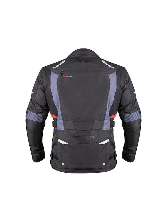 Force Bărbătesc Geacă de motocicletă 4 Sezoane Waterproof Negru/gri