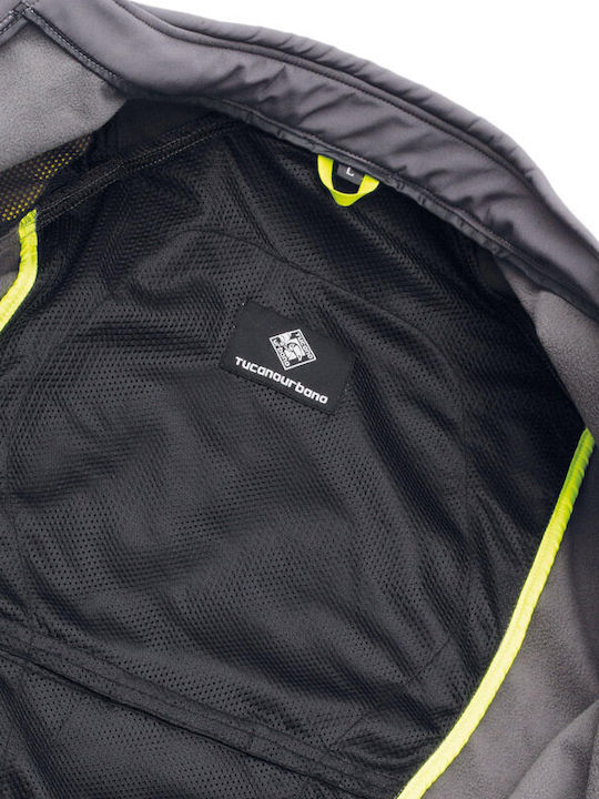 Tucano Urbano Ovetto Ανδρικό Μπουφάν Μηχανής Softshell 4 Εποχών Γκρι