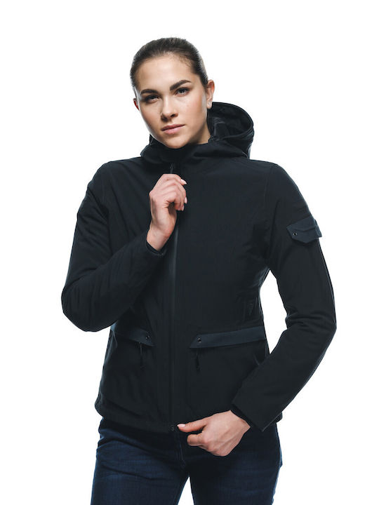Dainese Centrale Absoluteshell Pro Γυναικείο Μπουφάν Μηχανής 4 Εποχών Αδιάβροχο Μαύρο