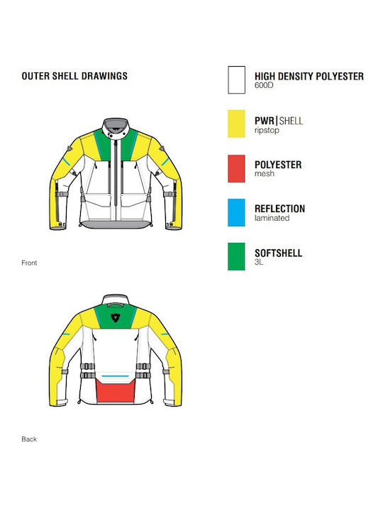 Offtrack 2 H2O Winter Men's Motorcycle Jacket Waterproof Sand-Grey
