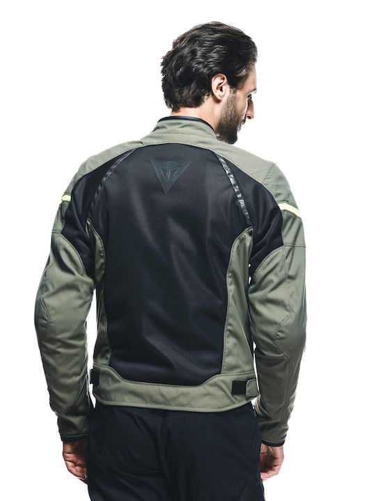 Dainese Air Frame 3 Sommer Herren Motorradjacke Army Green Black Fluo Yellow