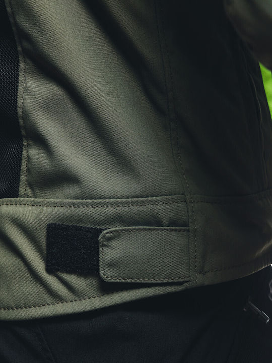 Dainese Air Frame 3 Sommer Herren Motorradjacke Army Green Black Fluo Yellow