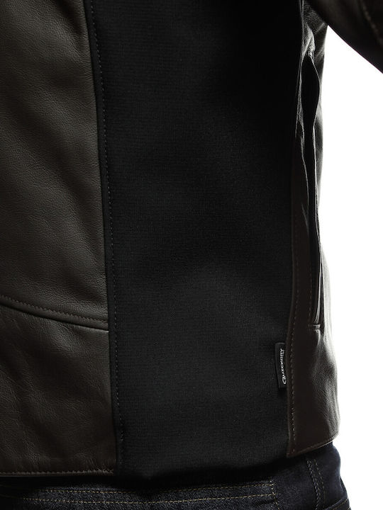 Dainese Istrice Men's Motorcycle Jacket Leather 4 Seasons Brown