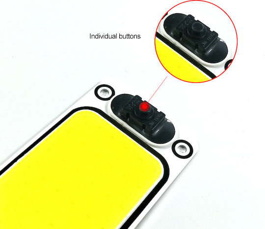 Led Vehicle Ceiling Light Strong Light 87 Led Cob 8700lm 12/24v Switch 2 Pieces Tc-179