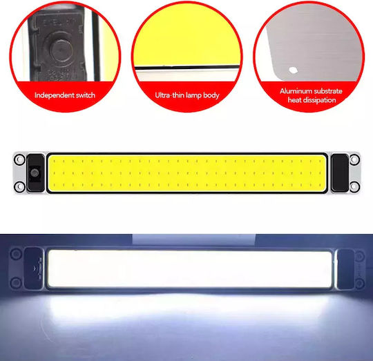 Led Vehicle Ceiling Light Strong Light 87 Led Cob 8700lm 12/24v Switch 2 Pieces Tc-179