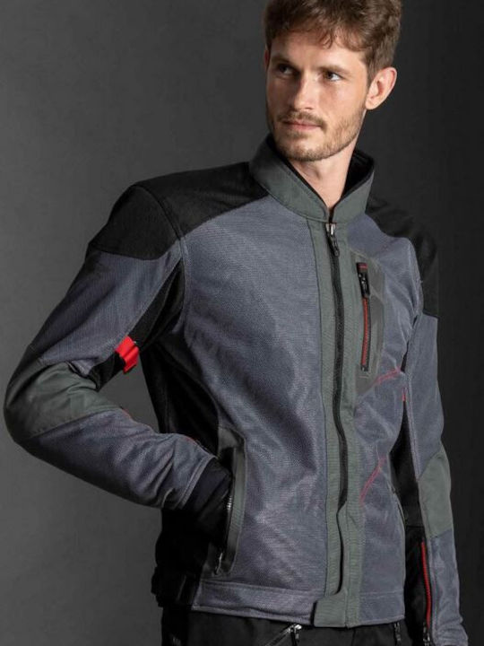 LS2 Alba Summer Men's Motorcycle Jacket Gray
