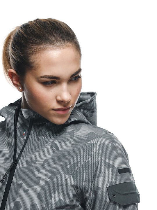 Dainese Absøluteshell Pro Women's Motorcycle Jacket 4 Seasons Waterproof London Fog Camo Dots
