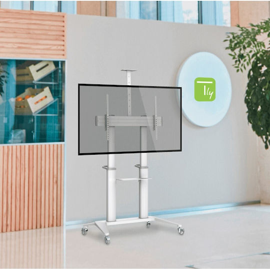 Techly ICA-TR49W ICA-TR49W Стойка за телевизор Подов до 120" и 140кг