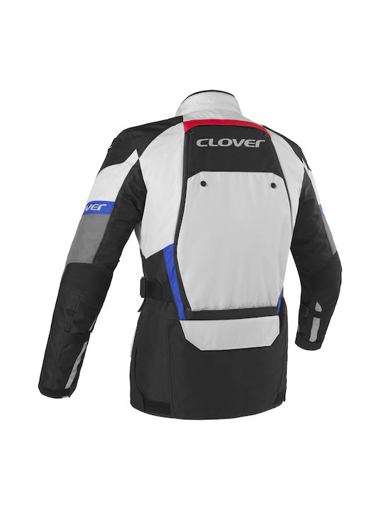 Jacke Touring Clover Dakar-2 Wp 1735 N Gr Grau Blau Rot Jacke Touring Clover Dakar-2 Wp 1735 N Gr Grau Blau Rot