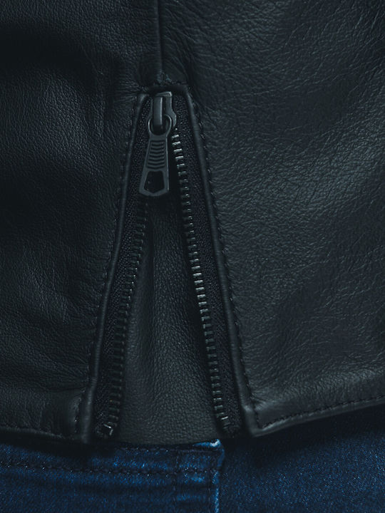 Dainese Itinere Γυναικείο Μπουφάν Μηχανής Δερμάτινο 4 Εποχών Μαύρο