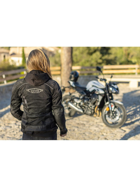 LS2 Airy Summer Men's Motorcycle Jacket Black/ White