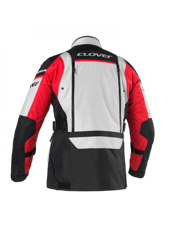Jacke Touring Clover Outland-2 Wp 1714 Gr/r Grau Rot Schwarz Jacke Touring Clover Outland-2 Wp 1714 Gr/r Grau Rot Schwarz