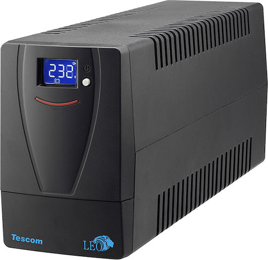 Tescom Leo Plus LCD 850A UPS Line-Interactive 850VA 510W cu 2 Schuko Prize