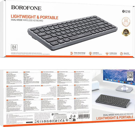 Borofone BG16 Kabellos Bluetooth Nur Tastatur Internationales Englisch