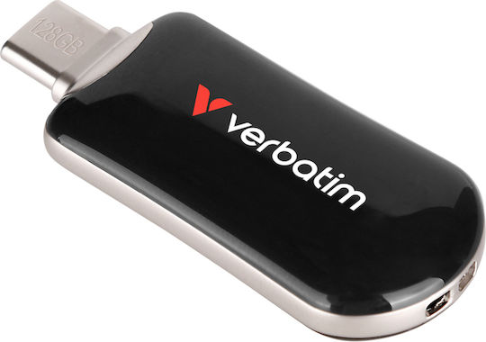 Verbatim 128GB USB 3.2 Stick with connection USB-C Black