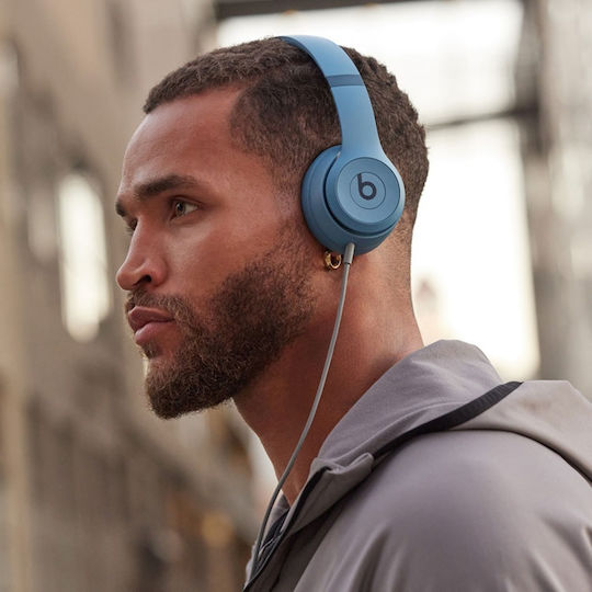 Beats Solo 4 Wireless / Wired On Ear Headphones with 50 hours of Operation and Quick Charge Slate Blue