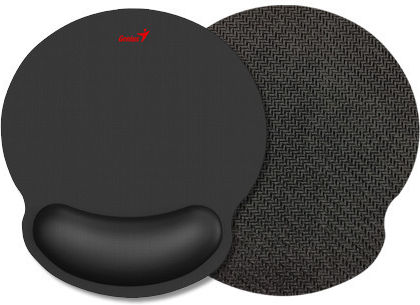 Genius WMP100 Mouse Pad (250mm) με Στήριξη Καρπού Μαύρο 31250011400