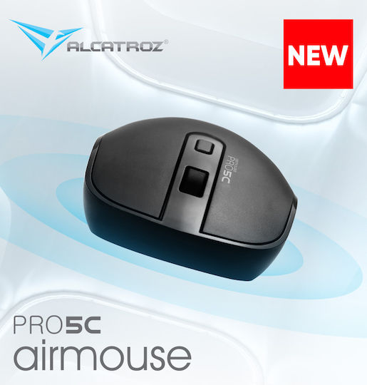 Alcatroz Wireless Two Way Dongle (USB+Type-c) Mouse Black