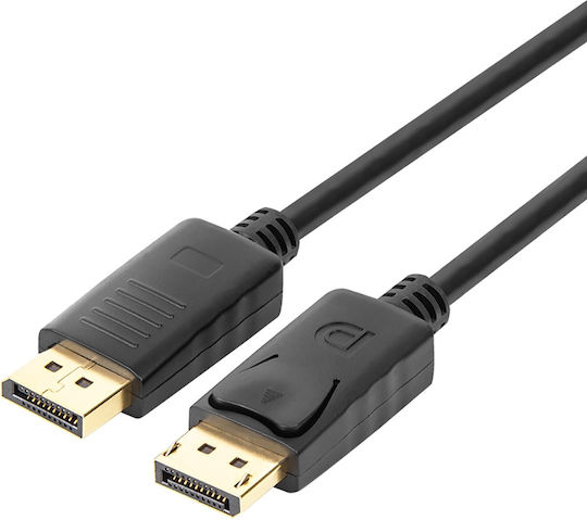Unitek Cable DisplayPort male - DisplayPort male 2m Μαύρο (Y-C608BK)